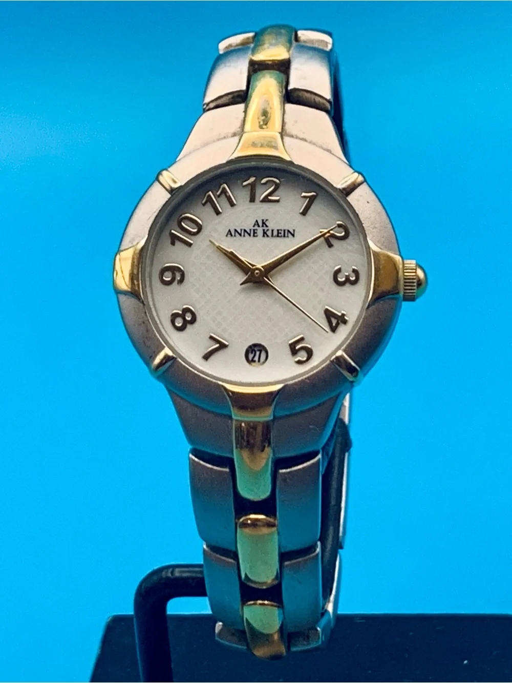 ANNE KLEIN 10/8471 Women’s Dress Quartz Wristwatch Date Display Working New Batt